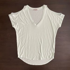 Express Mint Cold Shoulder Top